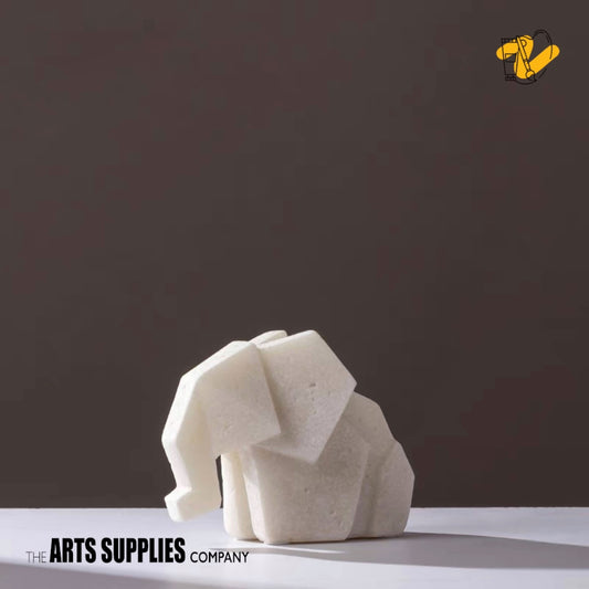 Sandstone Origami Sculpture | Elephant