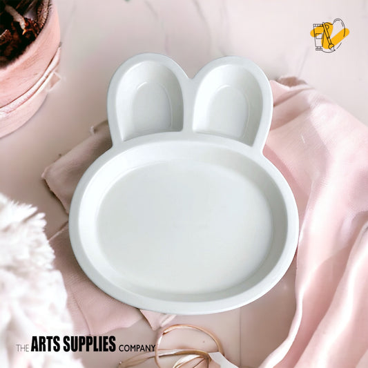 Rabbit Shape Plate with Partitions