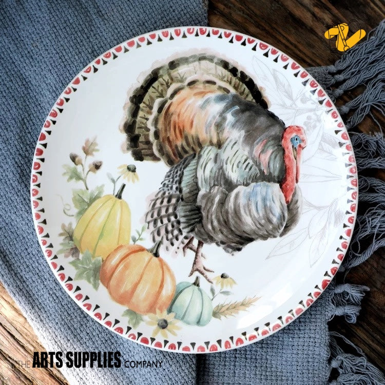 Autumn Turkey Collection | 8" Dinner Plate