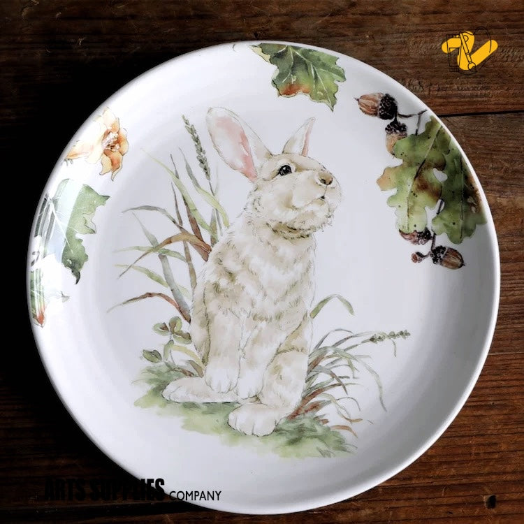 Garden Bunny Dinner Plate