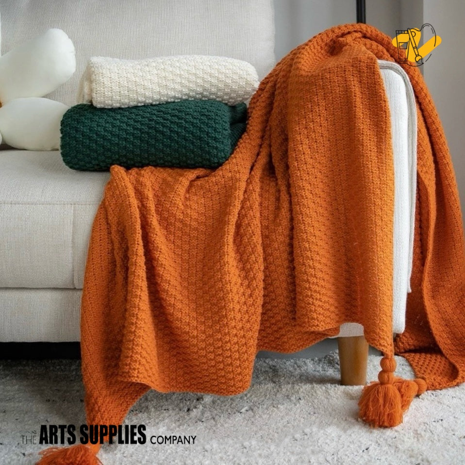 Boho Chic Woven Throw Blanket