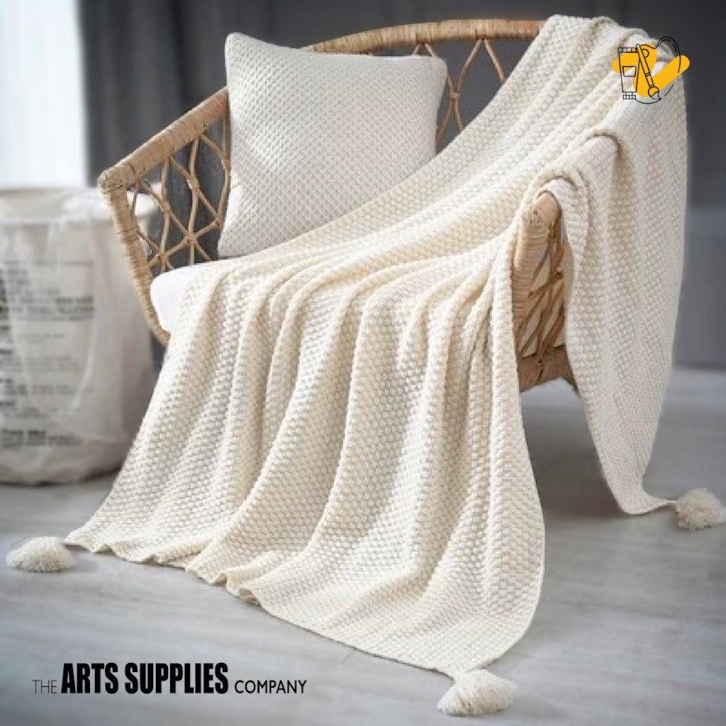 Boho Chic Woven Throw Blanket