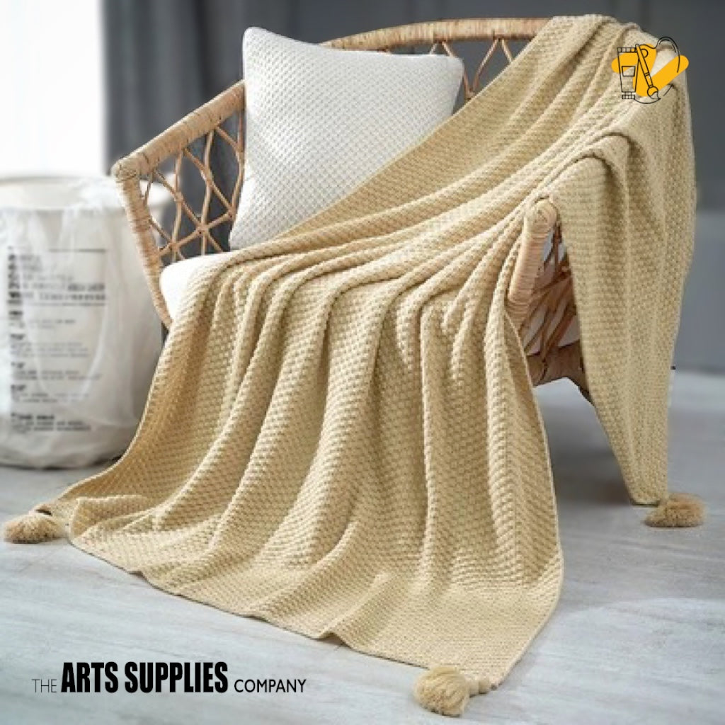 Boho Chic Woven Throw Blanket