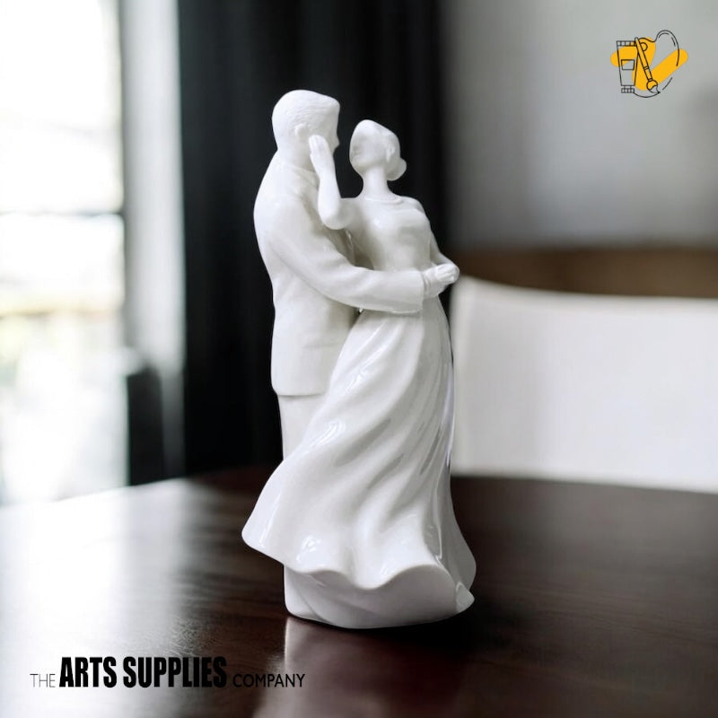 Cream Color Ceramic Anniversary Waltz Figurine