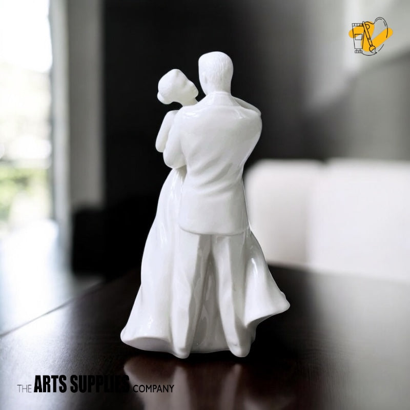 Cream Color Ceramic Anniversary Waltz Figurine