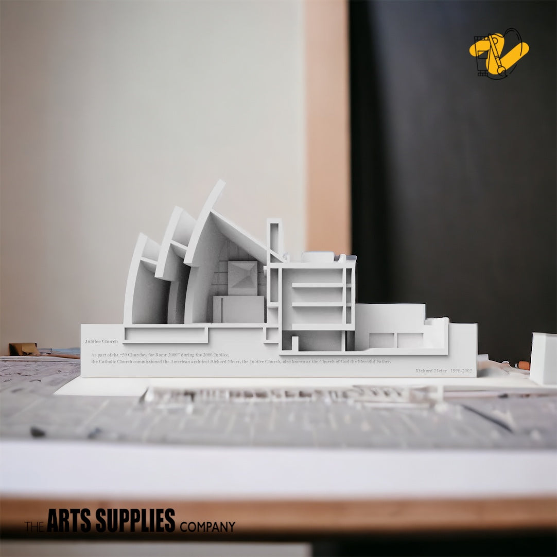 Cement Architectural Model | Richard Meier Church of 2000
