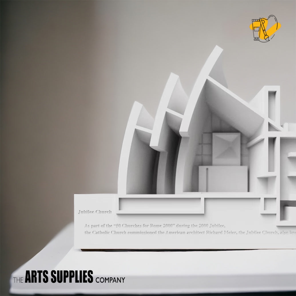 Cement Architectural Model | Richard Meier Church of 2000