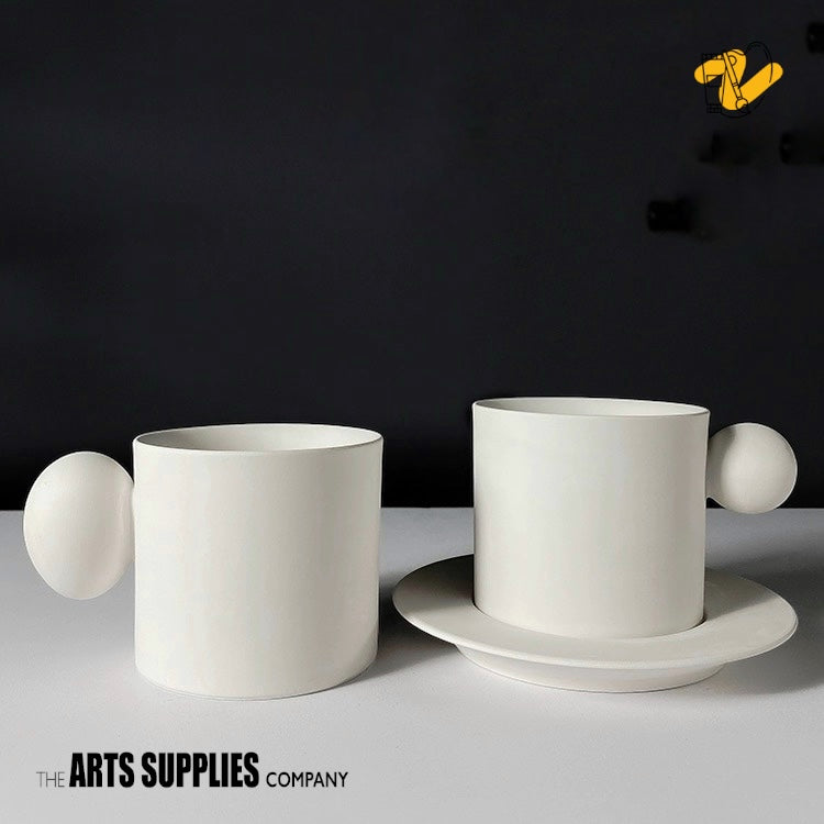 Ready to Paint Ceramic Bisque Coffee Cup (3 Sizes)