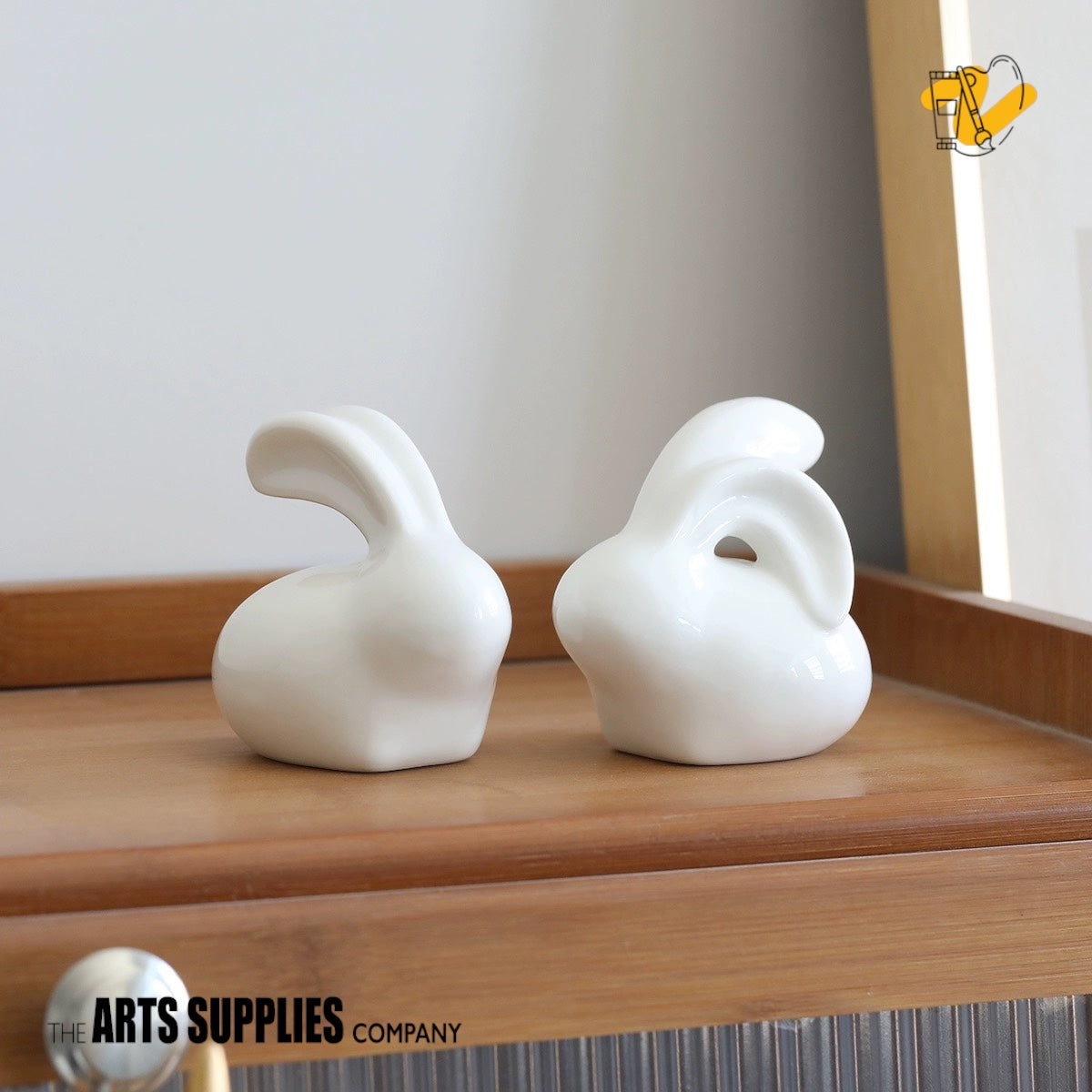 Long Eared Rabbit Figurine (Set of 2)