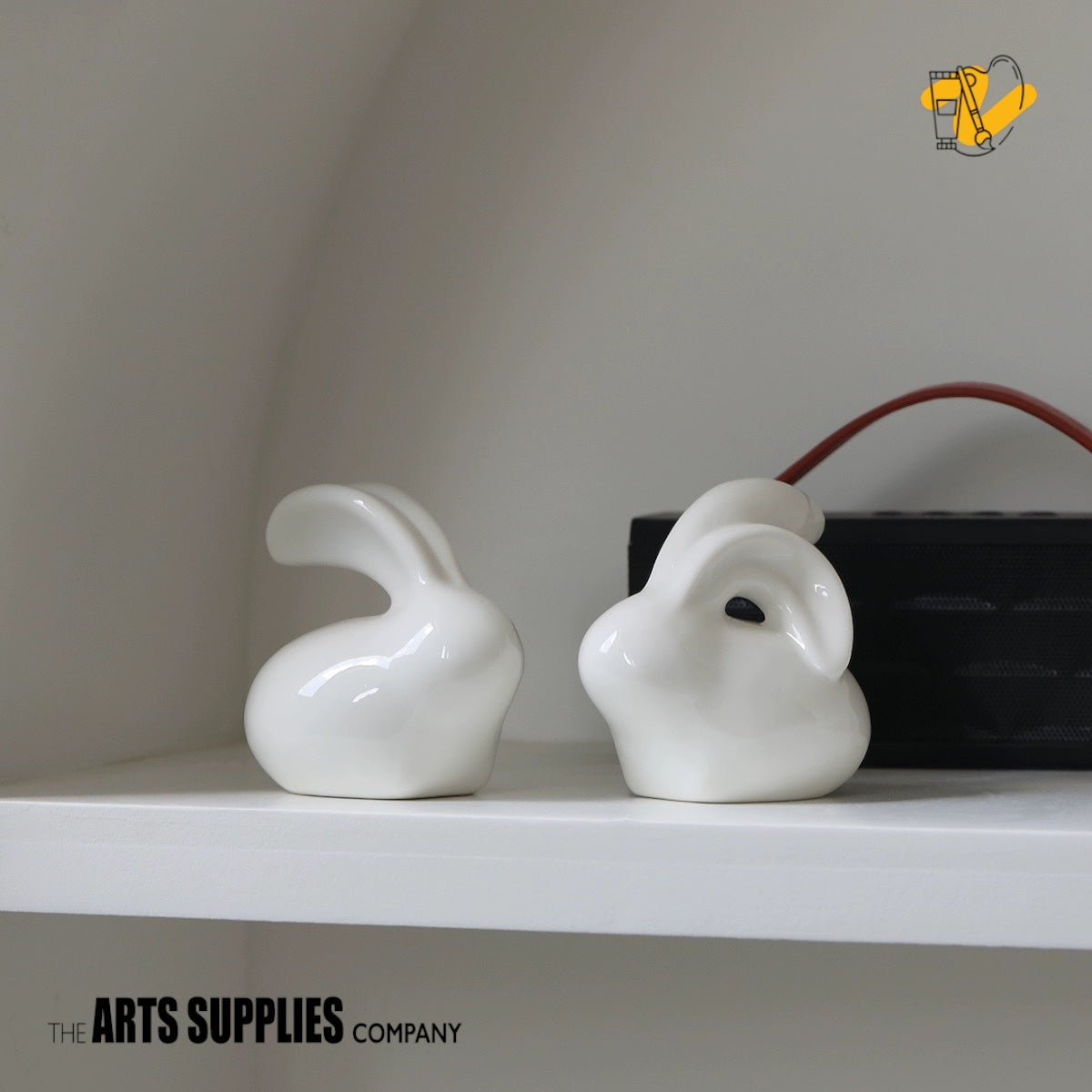 Long Eared Rabbit Figurine (Set of 2)