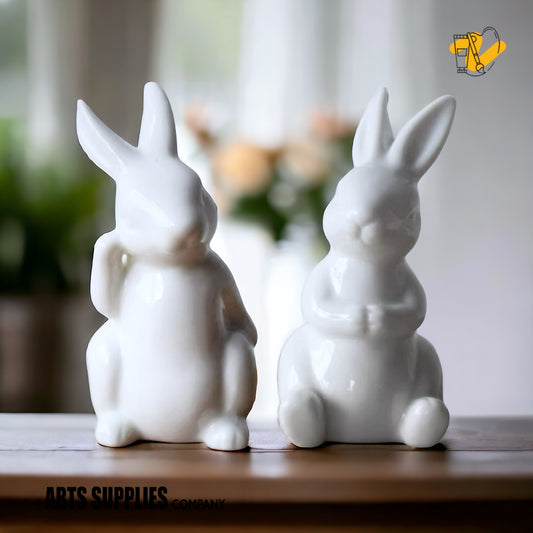 Standing Rabbit Figurine (Set of 2)