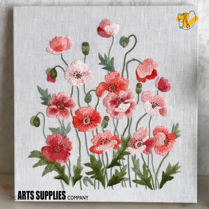 Embroidery Kit | Poppy Garden