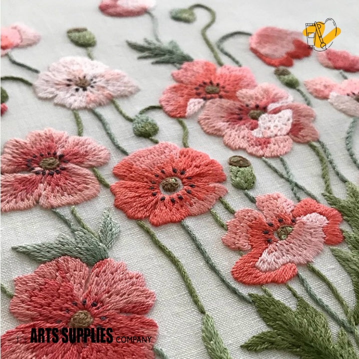 Embroidery Kit | Poppy Garden