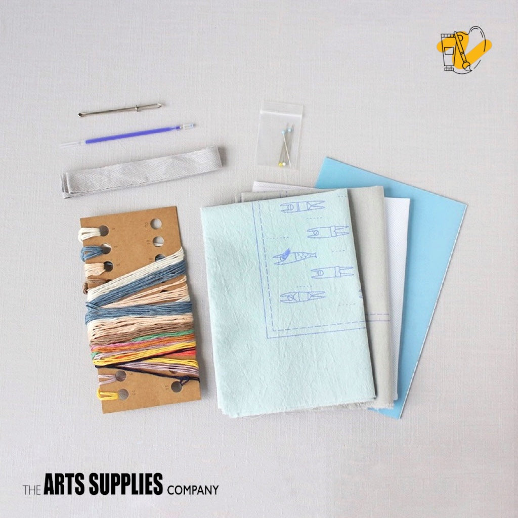 Embroidery Kit | Swimmers Draw String Bag