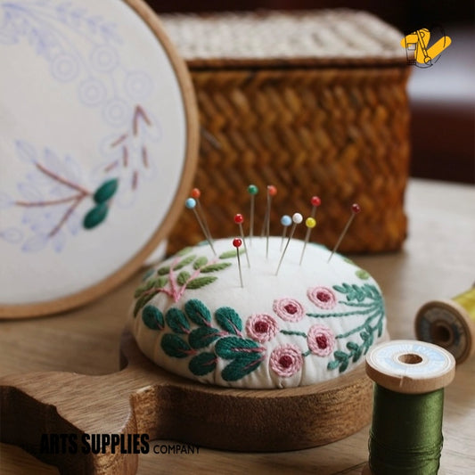 Embroidery Kit | Pin Holder (Floral)