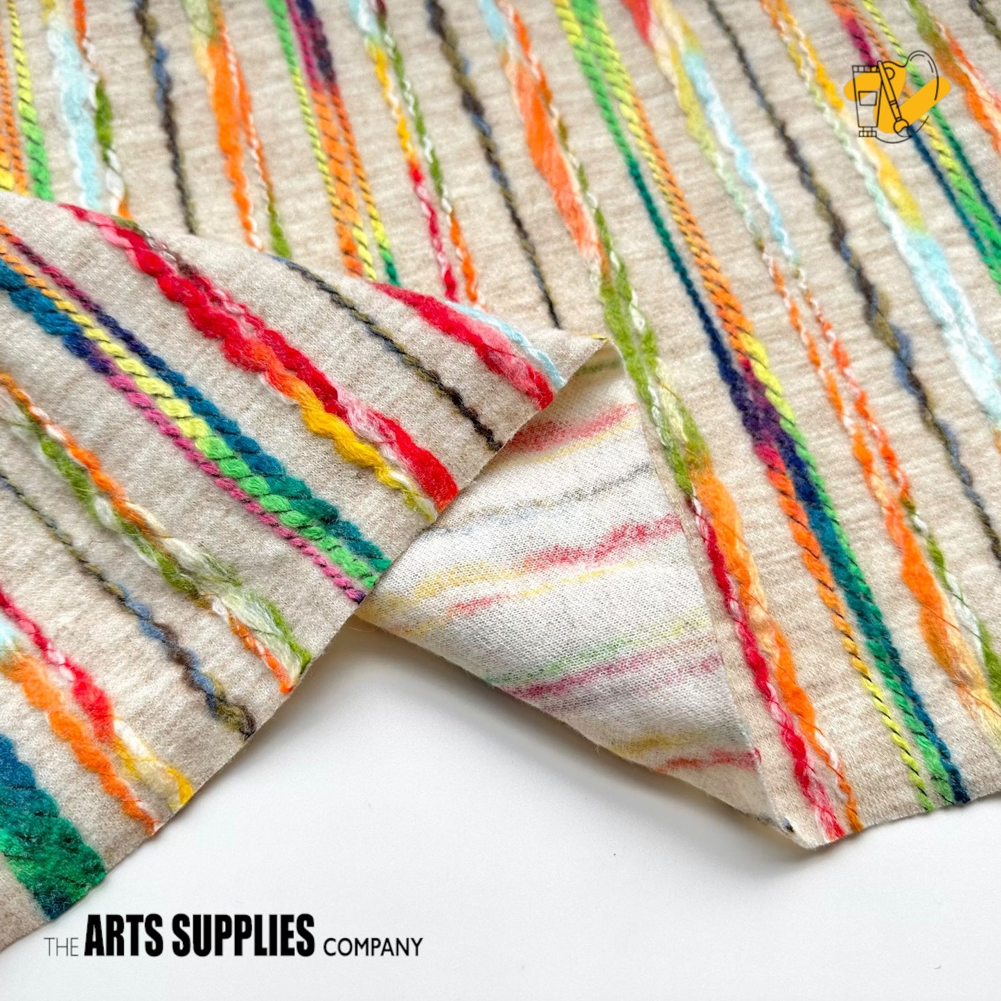 Fabric | Color Yarn Strips (Price Per Half Meter Width)