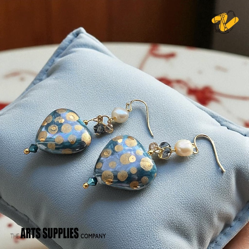 Porcelain Earrings Kit | Heart (Set of 2)