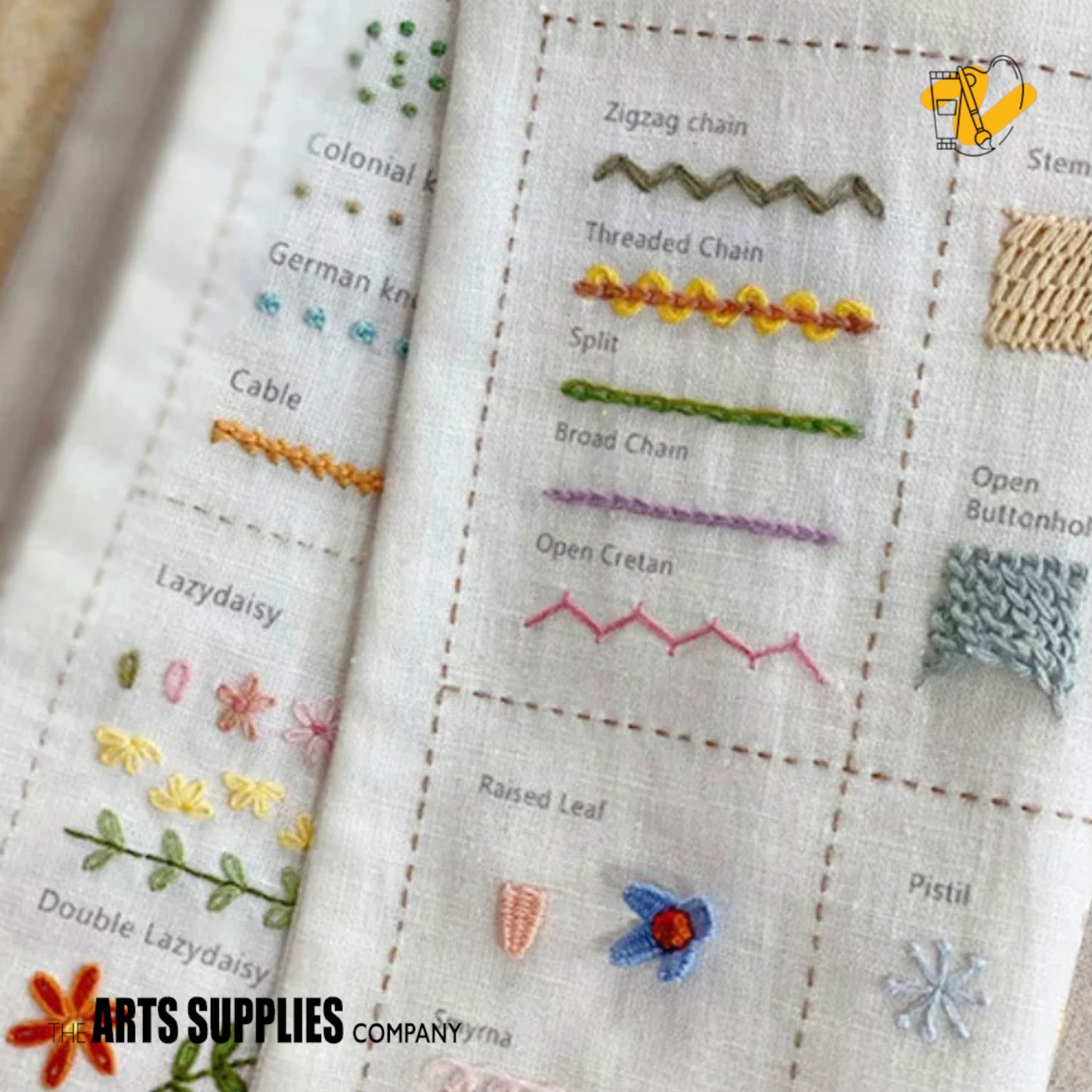 French Embroidery Stitches Samplers of K.Blue