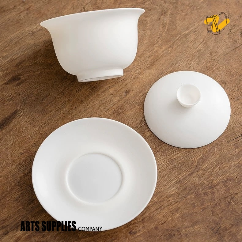 Blanc de Chine 3-Piece Chinese Teacup (3 Sizes)