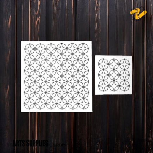 Sashiko Stenciil | Shippōtsunagi 七宝繋ぎ (3 Sizes)