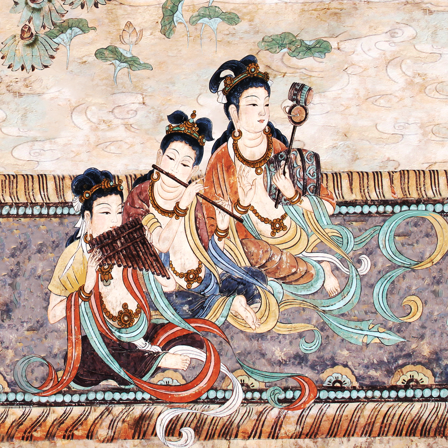 Shimmery Watercolor Paint Set (20 DunHuang Colors)