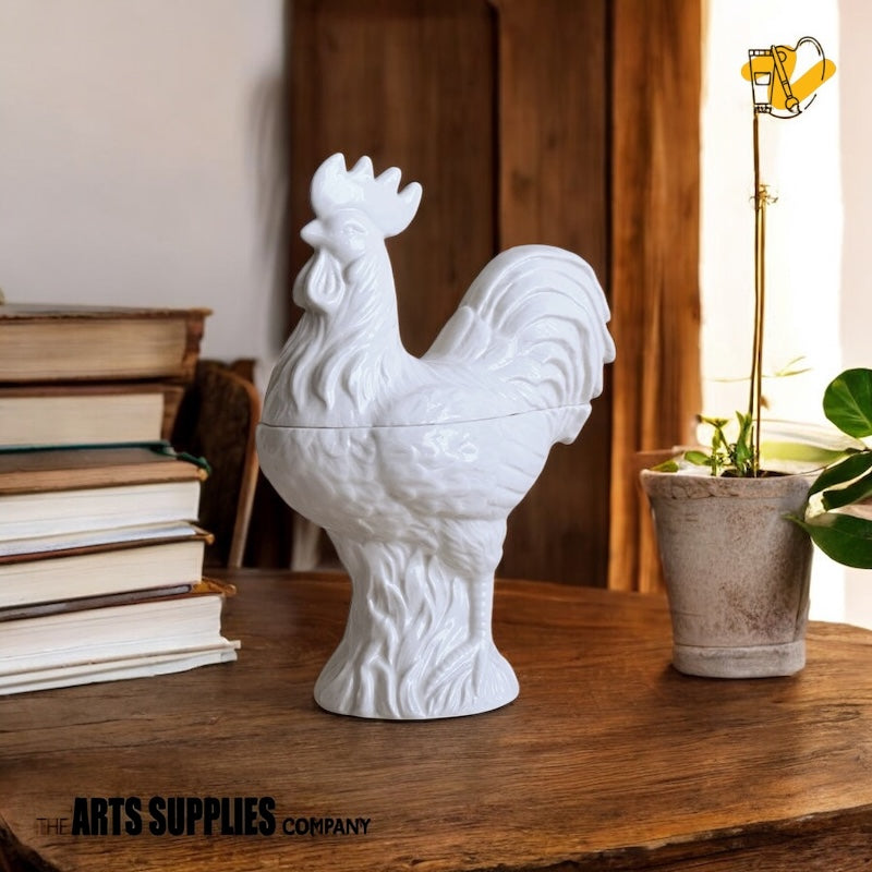 ボーンチャイナ 蓋付き装飾瓶