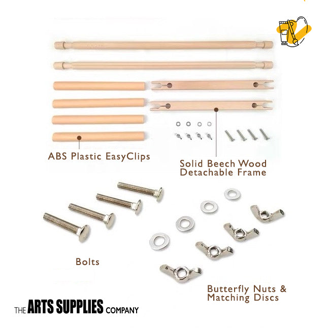 Beech Wood Embroidery/ Tapestry Scroll Frame