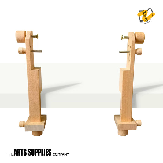 Adjustable Beech Wood Embroidery/ Tapestry Scroll Frame Table Mount Set