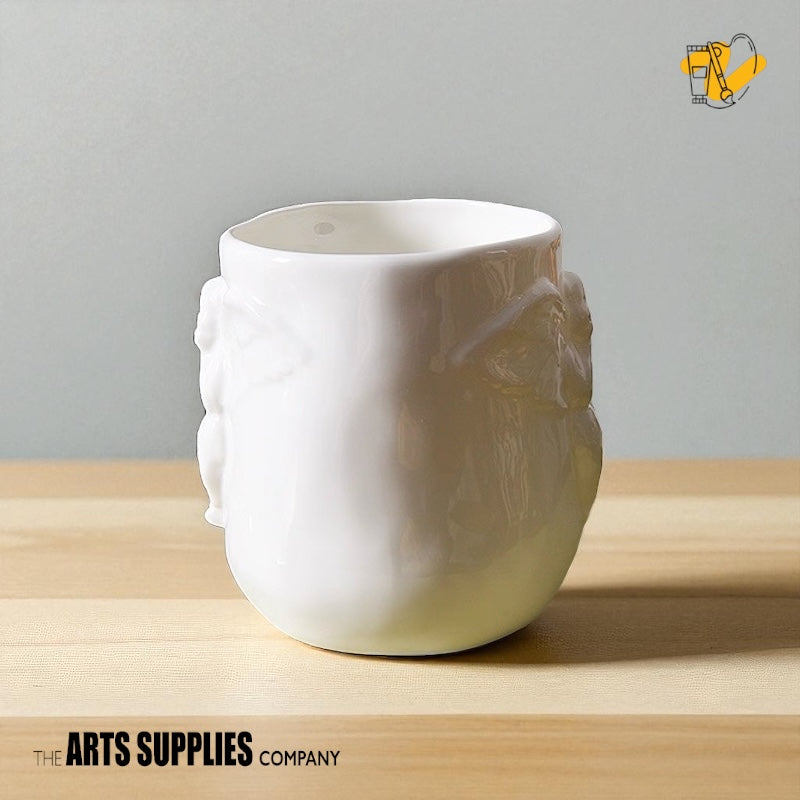 ボーンチャイナ エンボスコーヒーマグ (400ml)