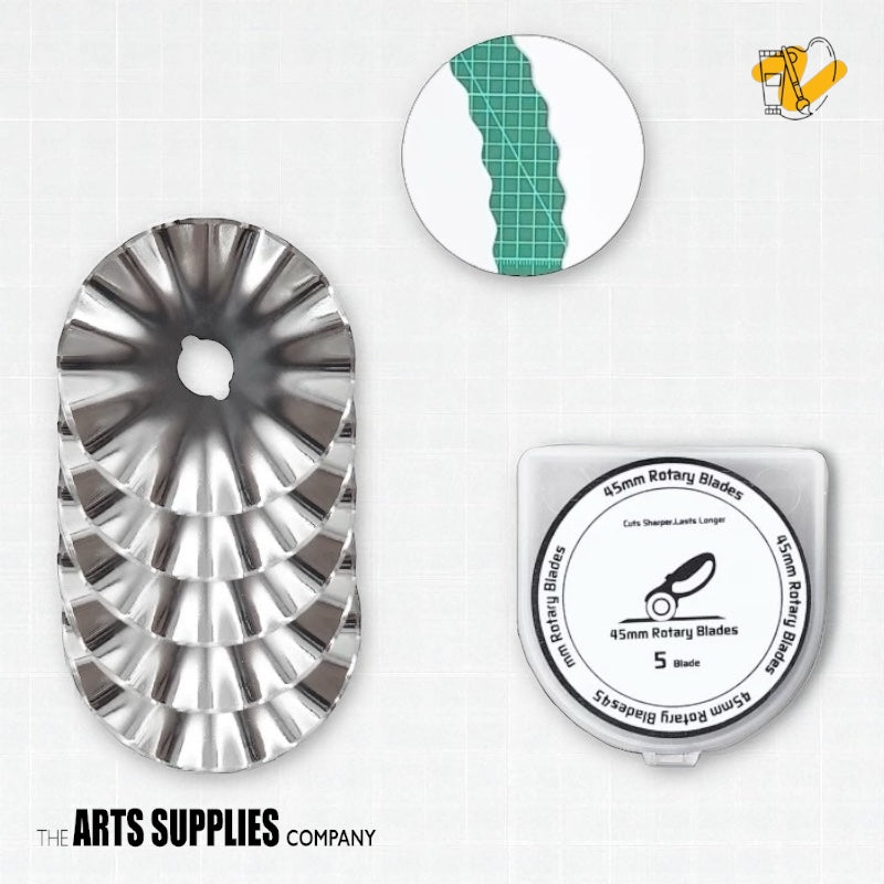 Kearing Rotary Cutter with Protective Block (& Blade Replacements)