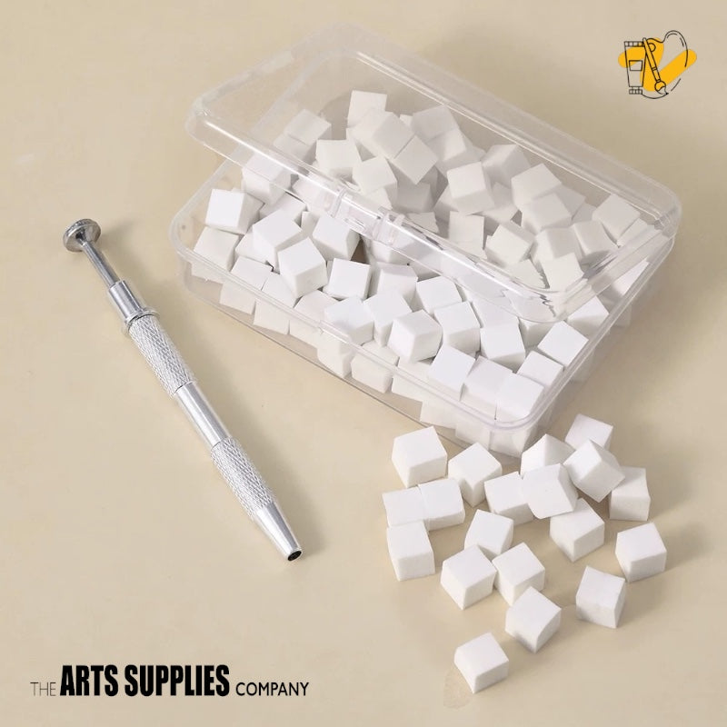 Mini Sponges with Prong Holder