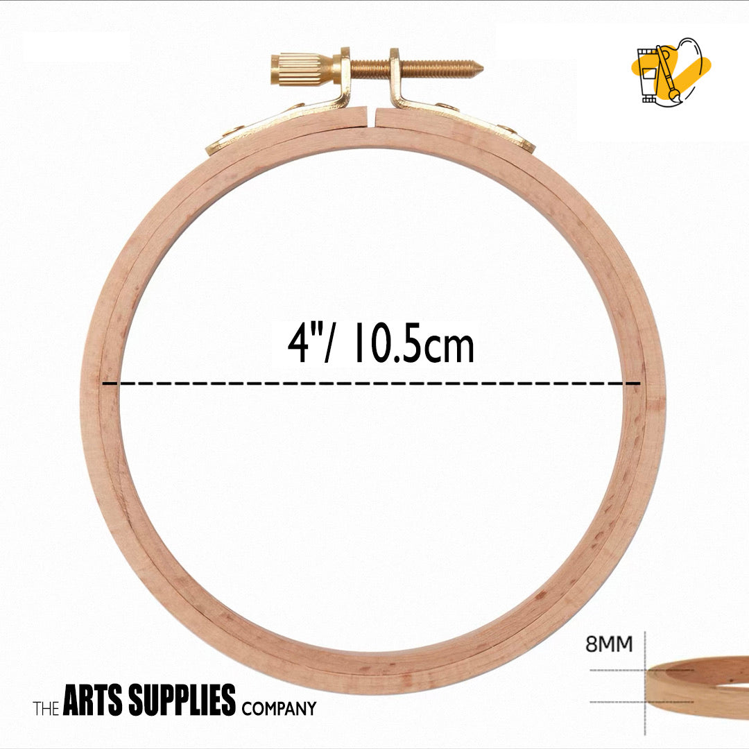 Wooden Embroidery Hoop (Round)