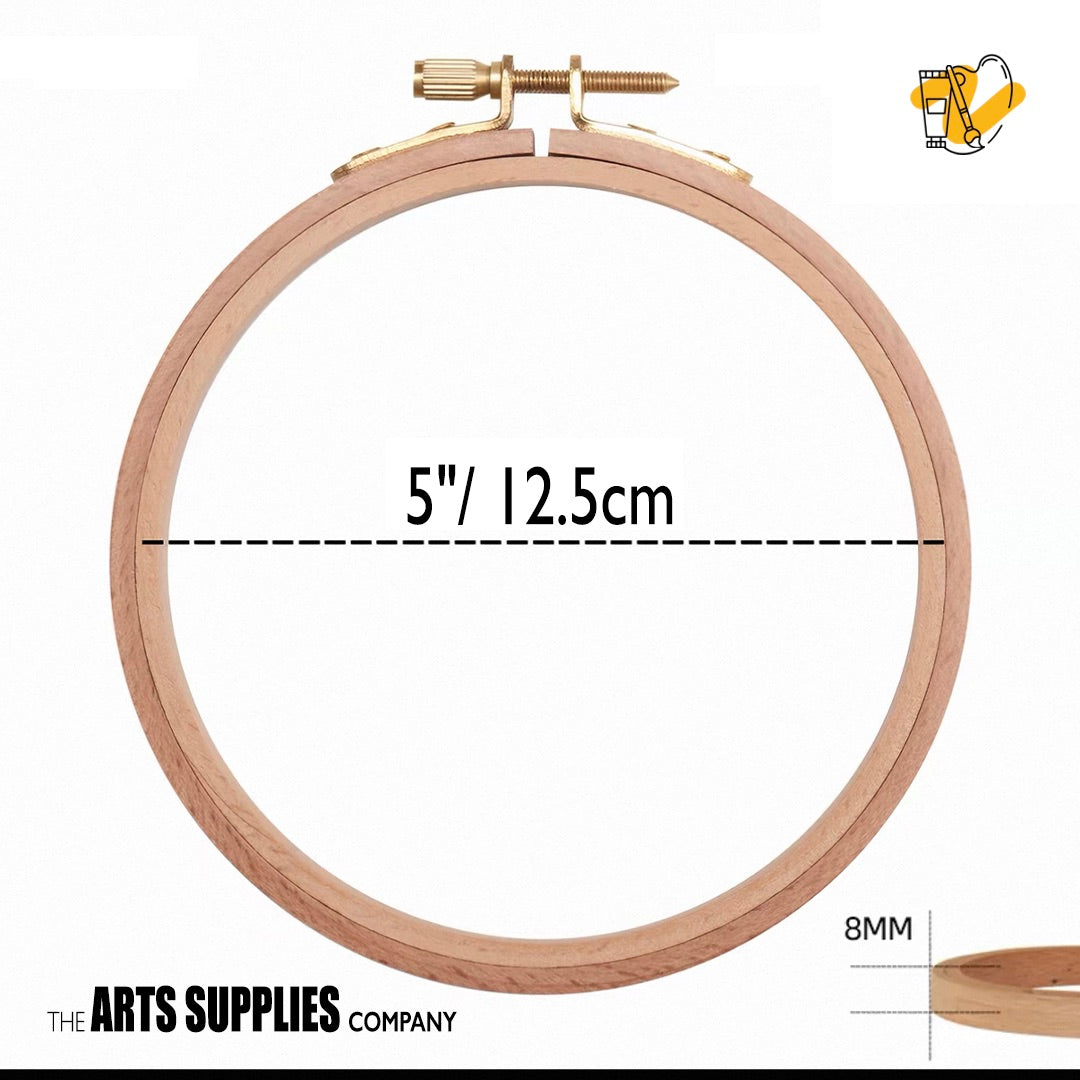 Wooden Embroidery Hoop (Round)