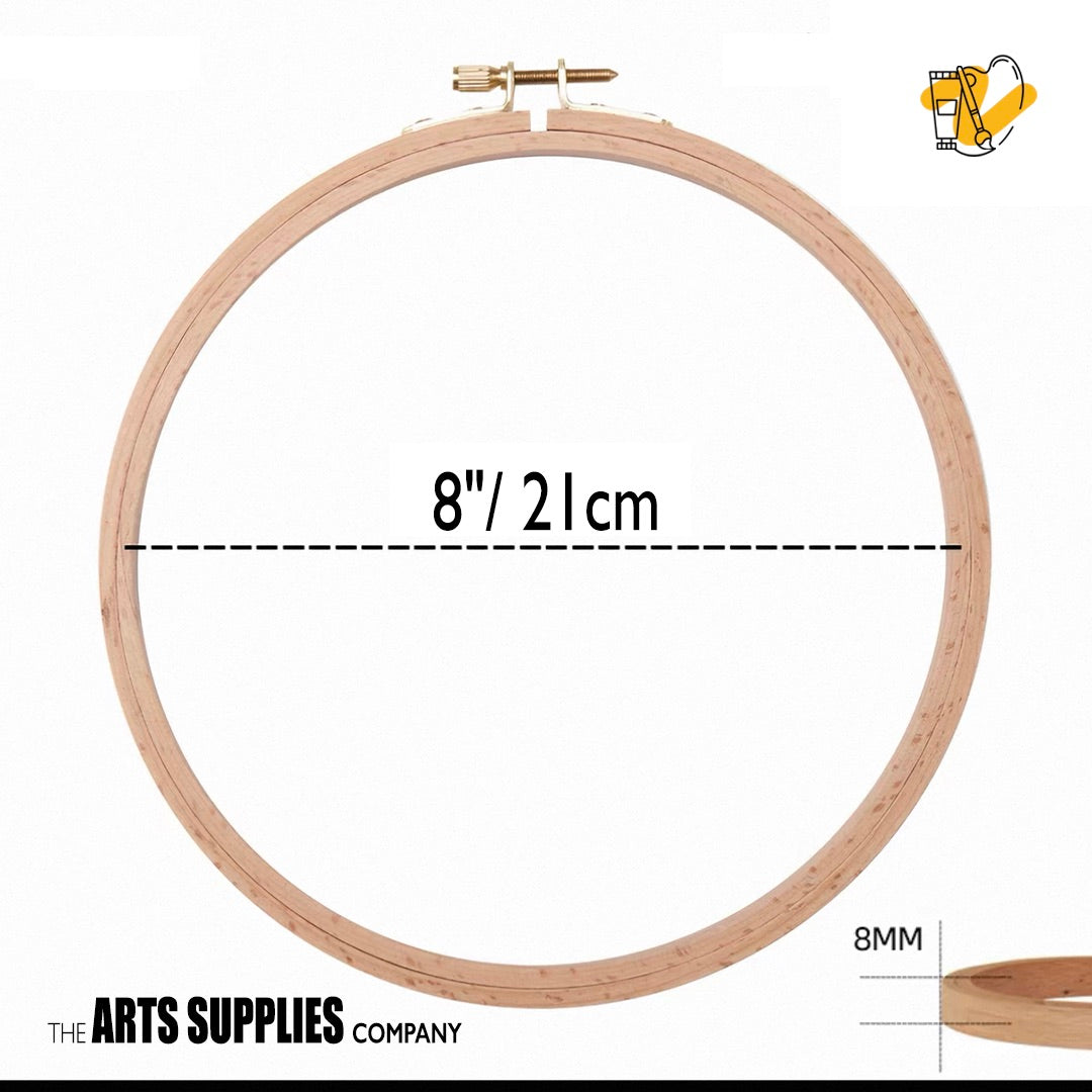 Wooden Embroidery Hoop (Round)