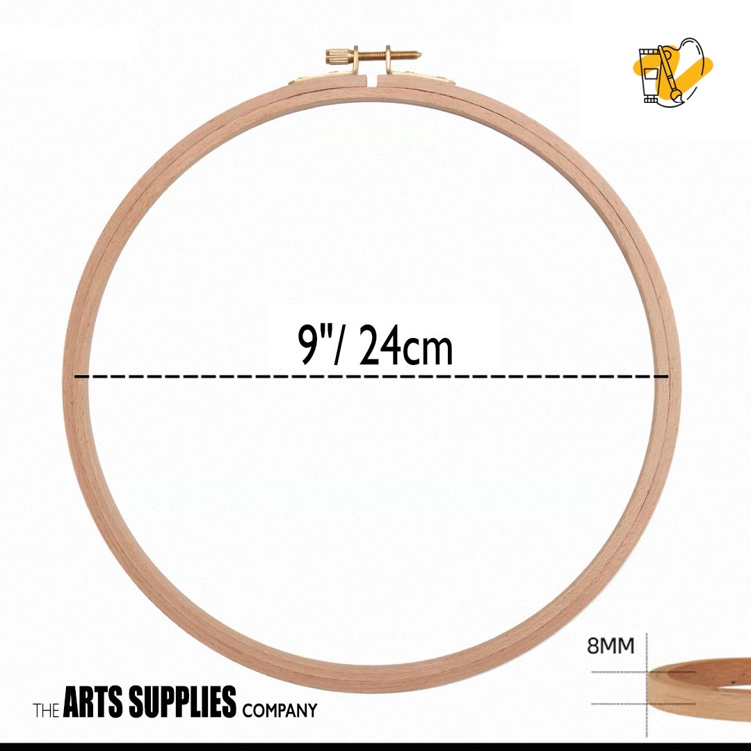 Wooden Embroidery Hoop (Round)