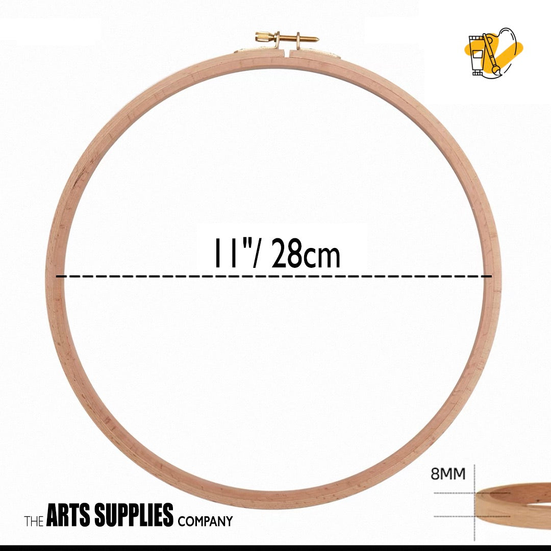 Wooden Embroidery Hoop (Round)