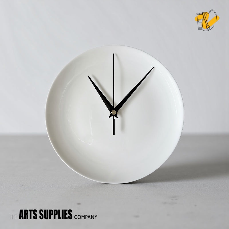 Bone China Plate with Clockworks & Dial (8")