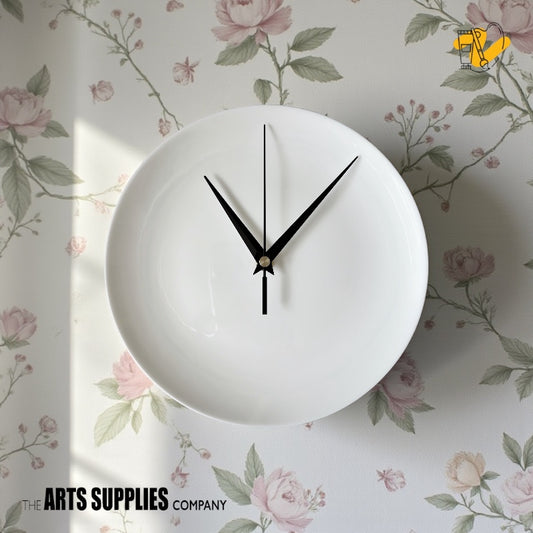 Bone China Plate with Clockworks & Dial (8")
