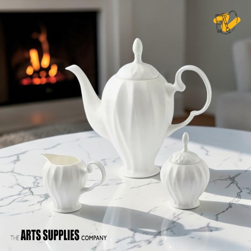 Elegant Victorian Swirl Coffee Set