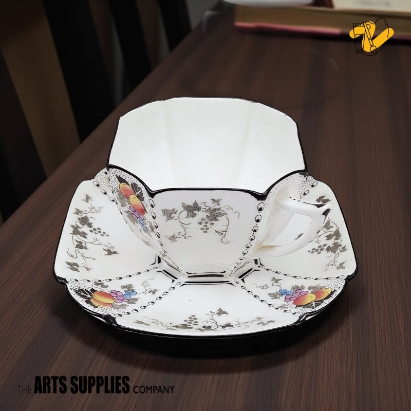 Refabricated Shelley Queen Anne Style Teacup & Saucer (200ml)