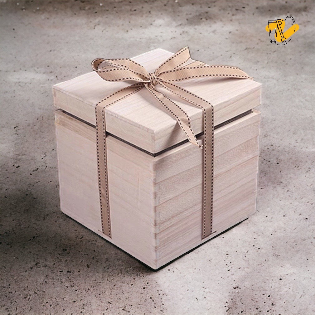 Wooden Gift Box with Interior Padding